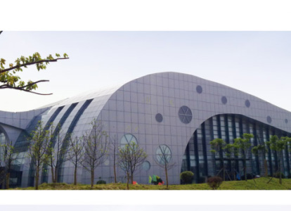 青铜峡会议中心外景网架工程